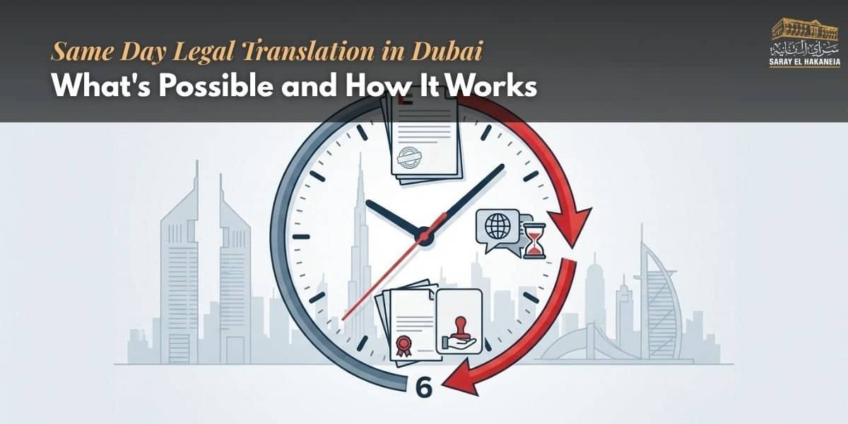 same day legal translation Dubai